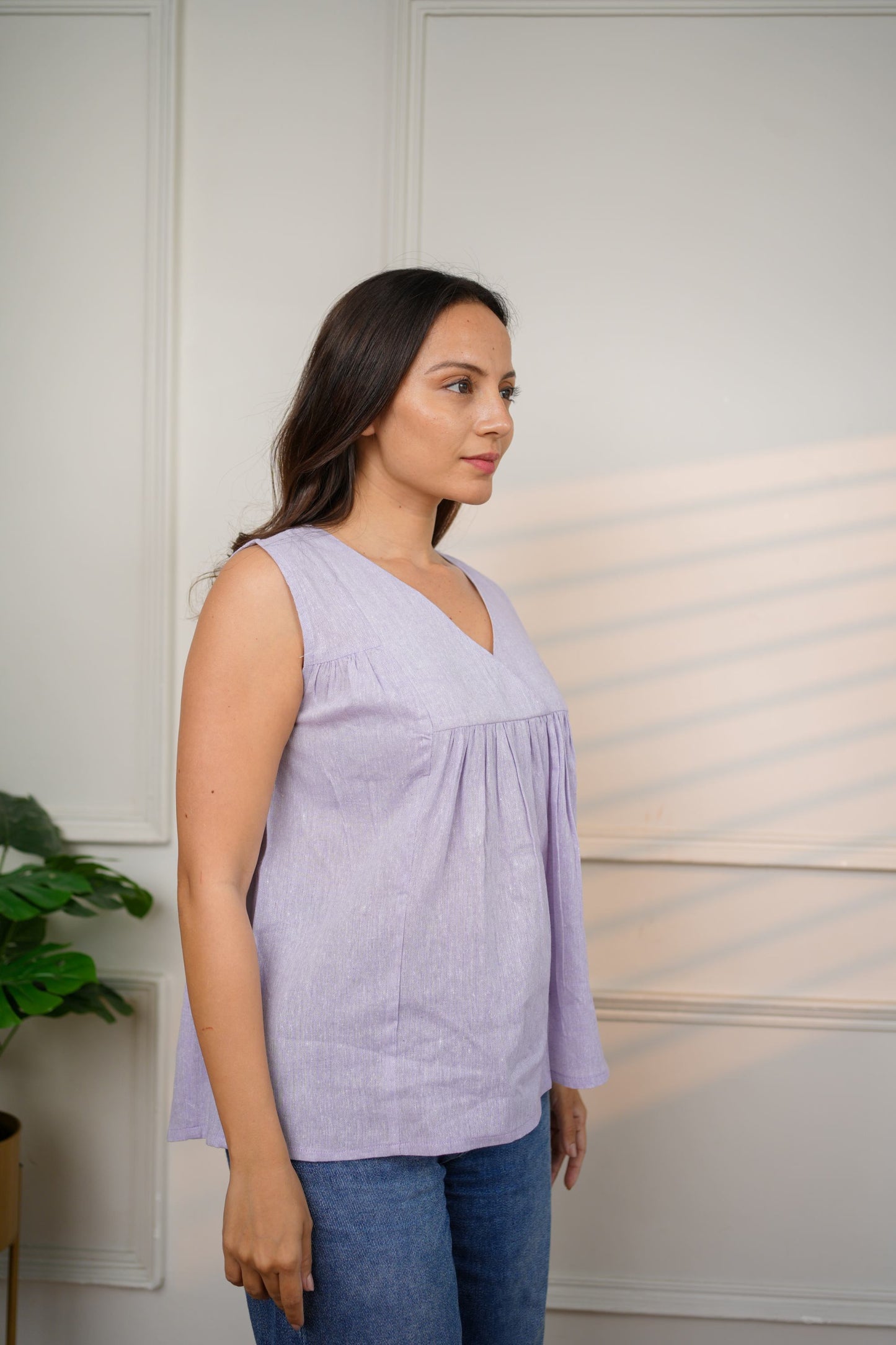 Classic Lavender Sleeveless Top