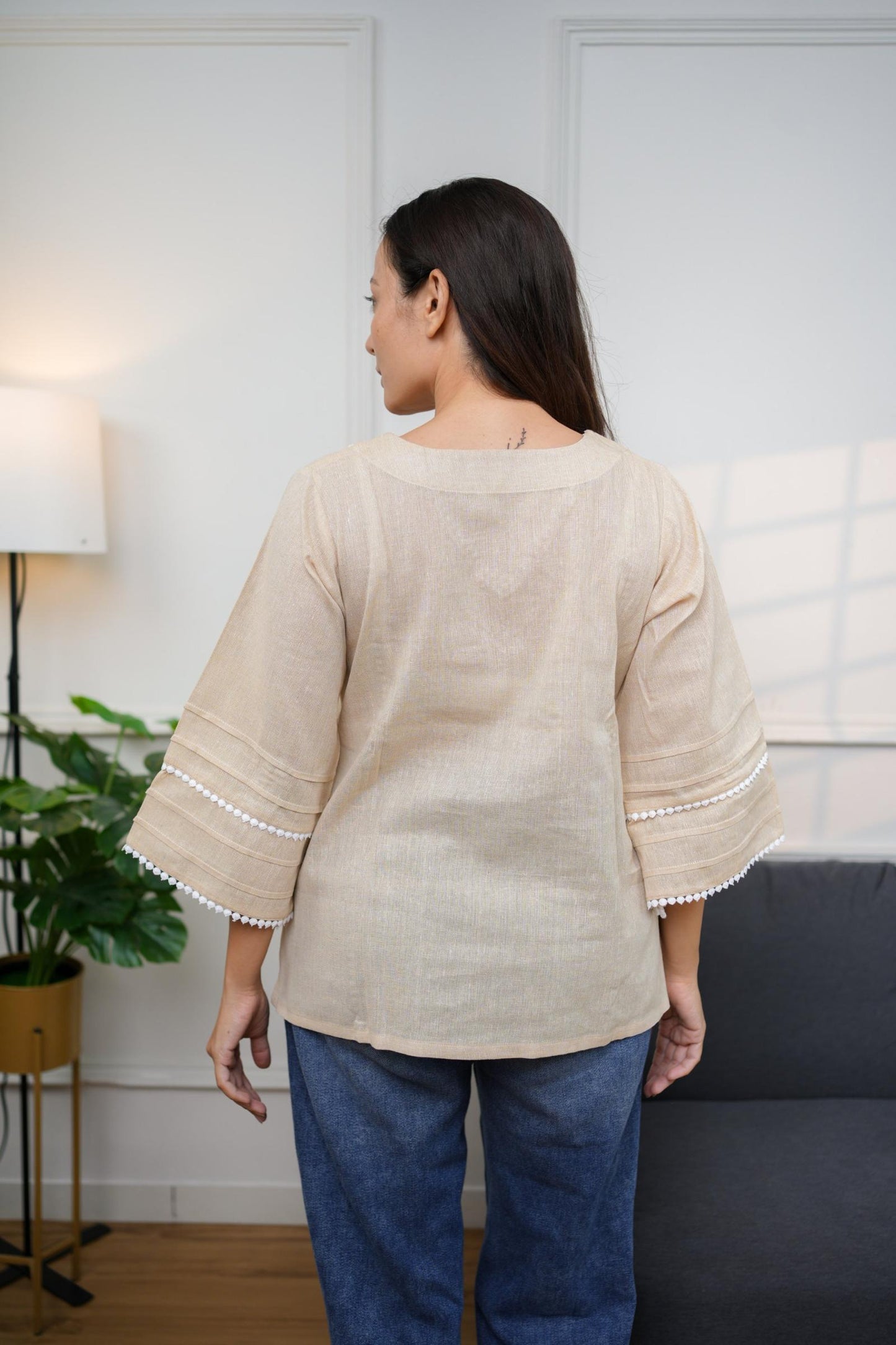 Classic Grey Cotton Top