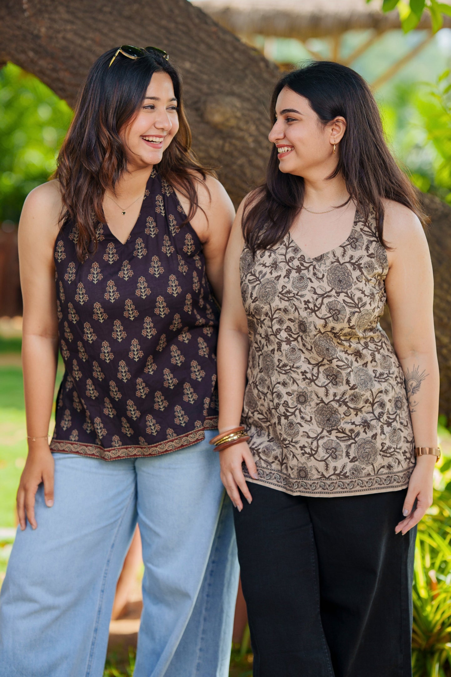 Kalamkari Halter Corset Top