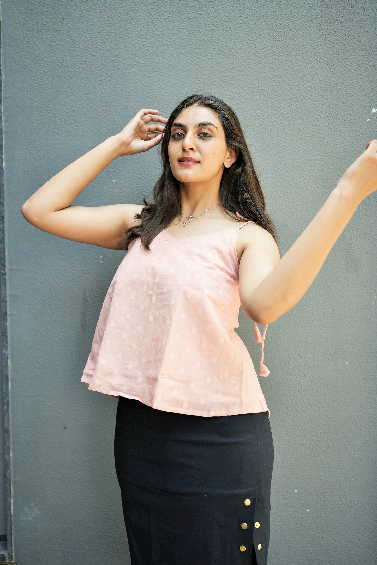 Peach Tunic Top