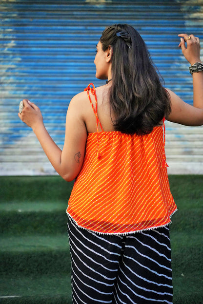 Pink Purple Leheriya Tunic