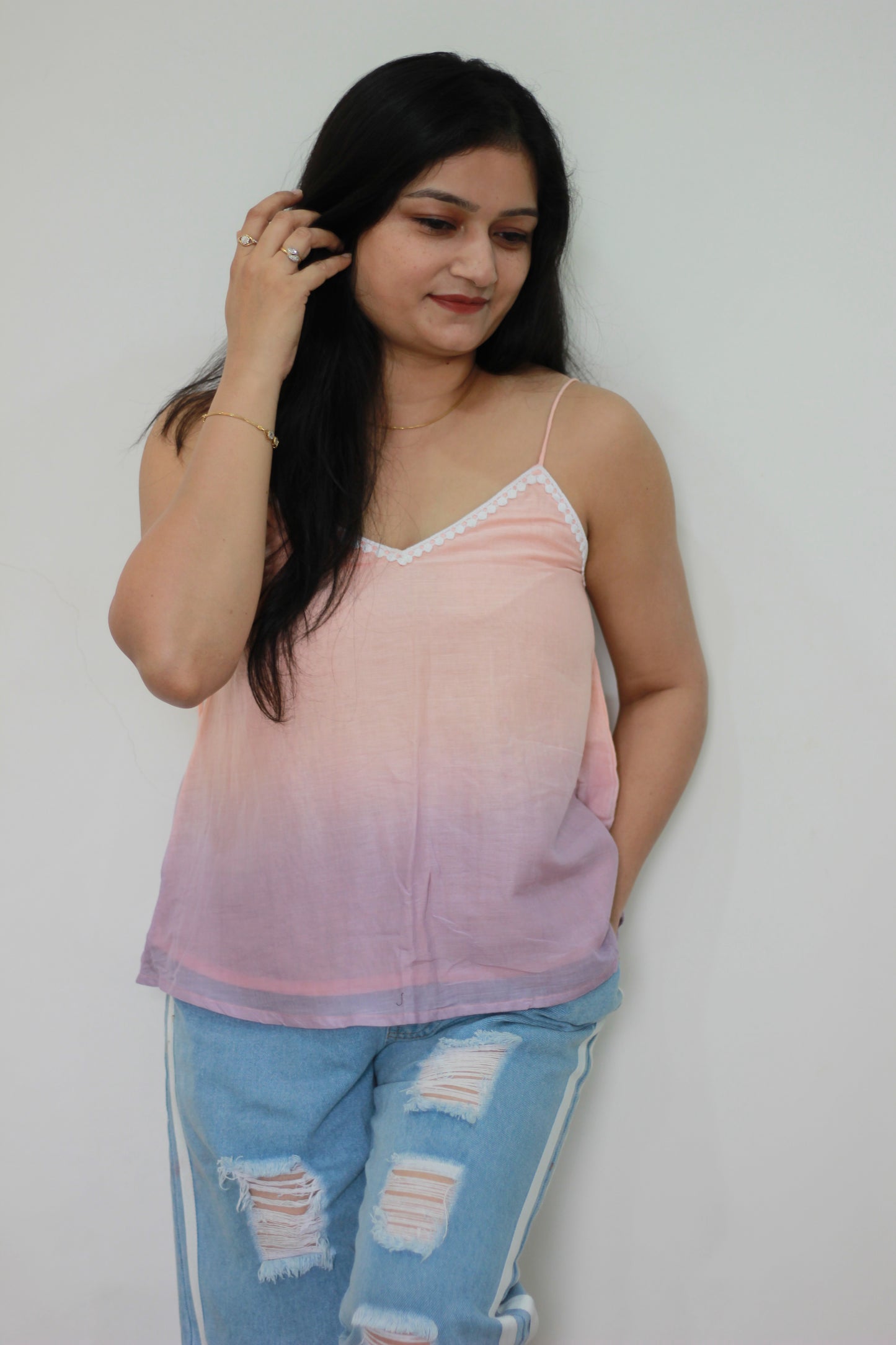 Peachy Purple  Tunic
