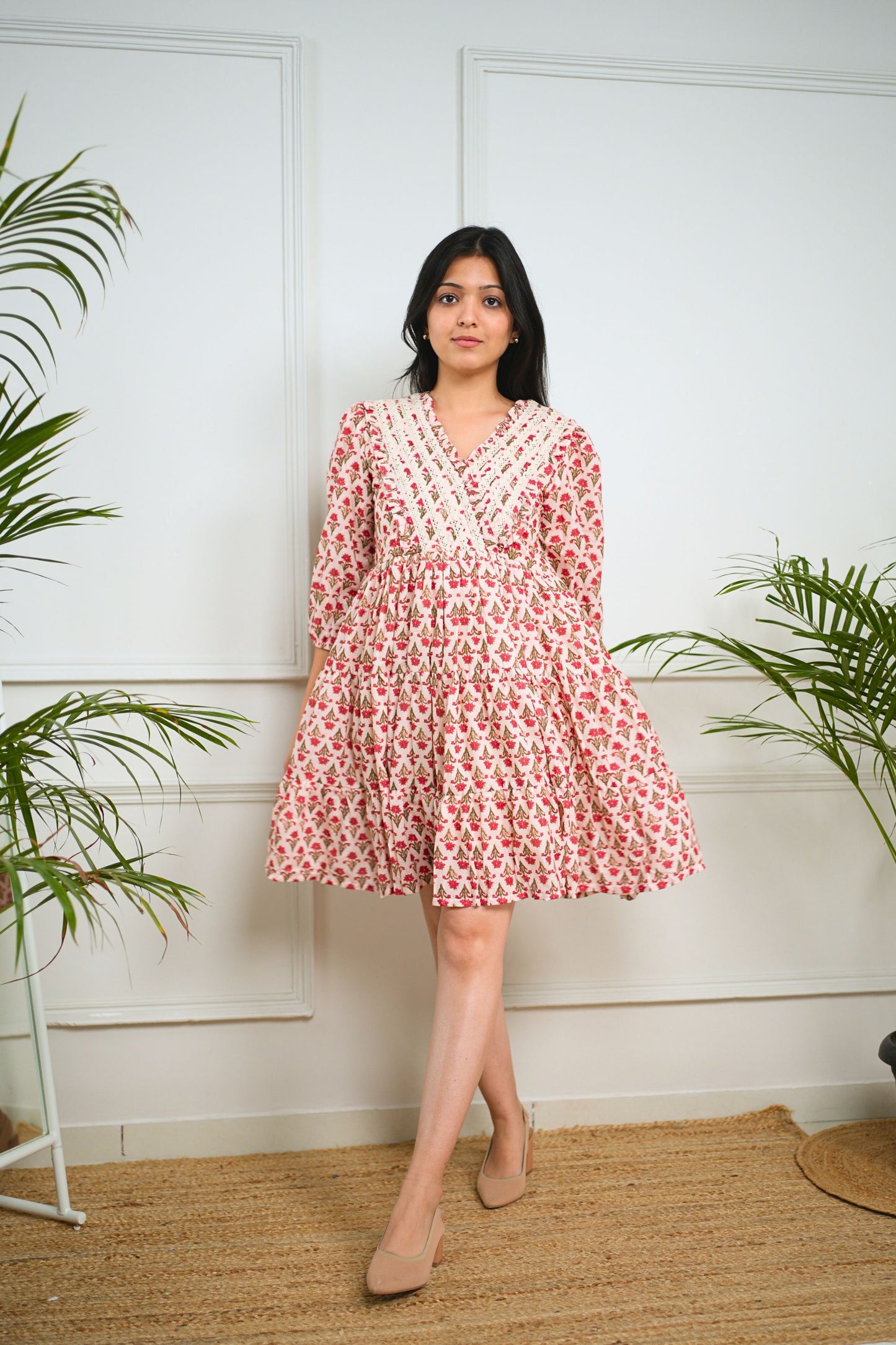 Roselin Cotton Short Dress