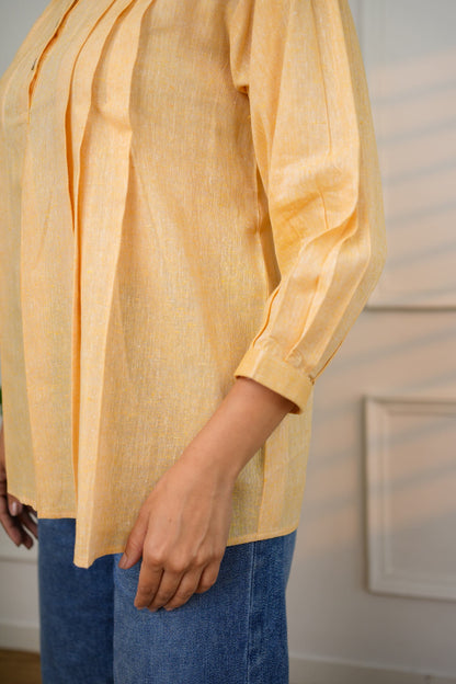 Classic Mango Yellow Cotton Top