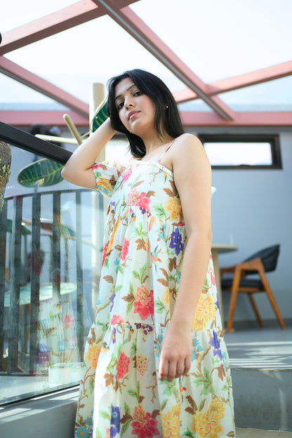 Dreamy Floral Cotton Dress