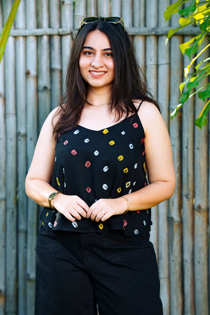 Black Bandhani Tunic