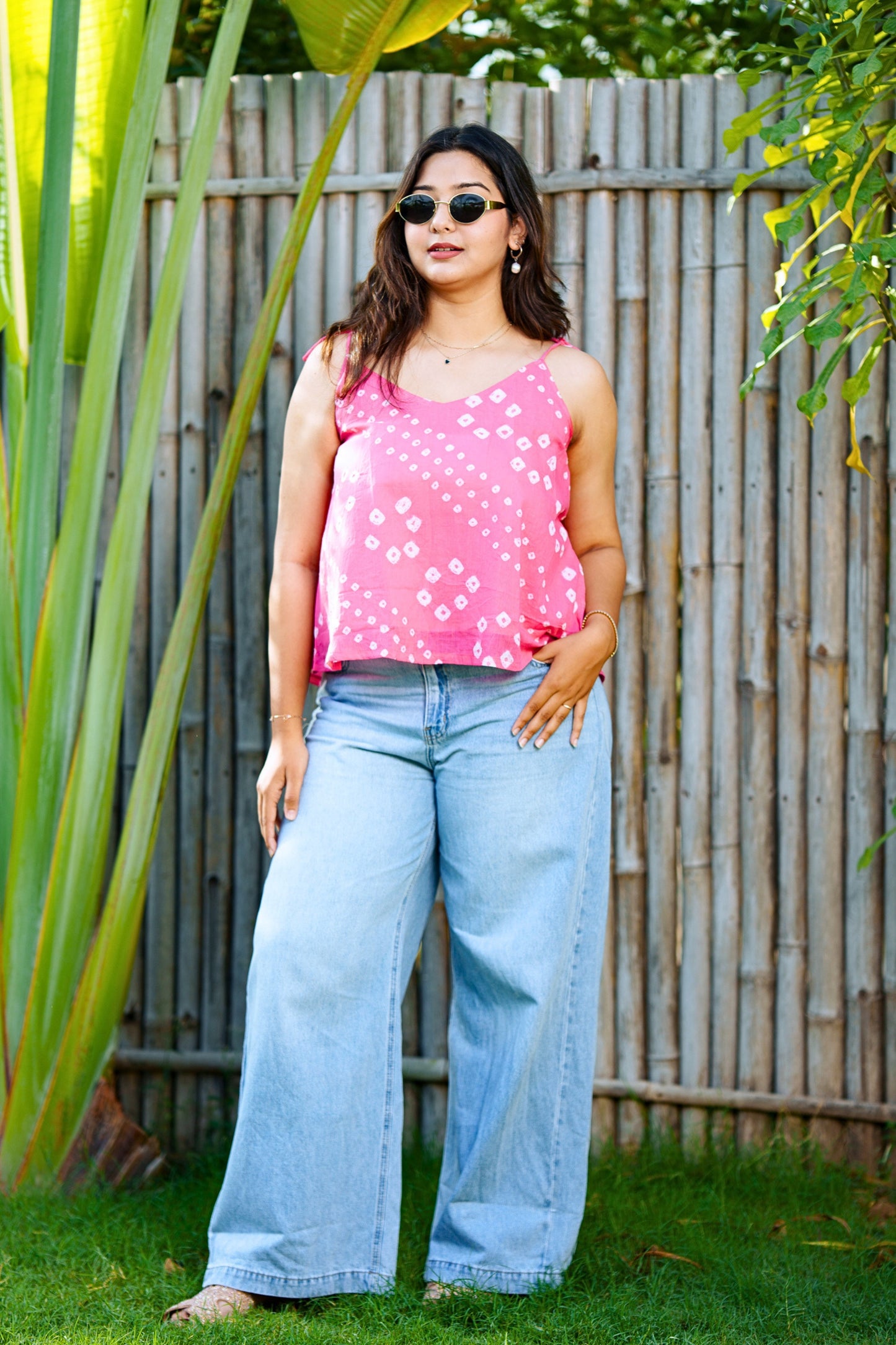 Pink Bandhani Tunic