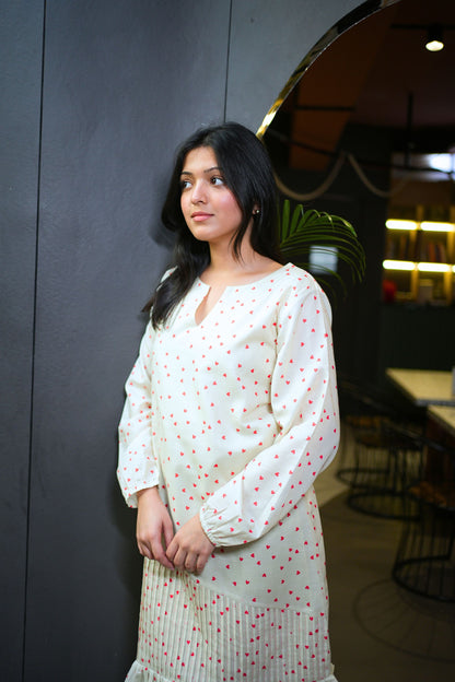 Little Heart Cotton Dress