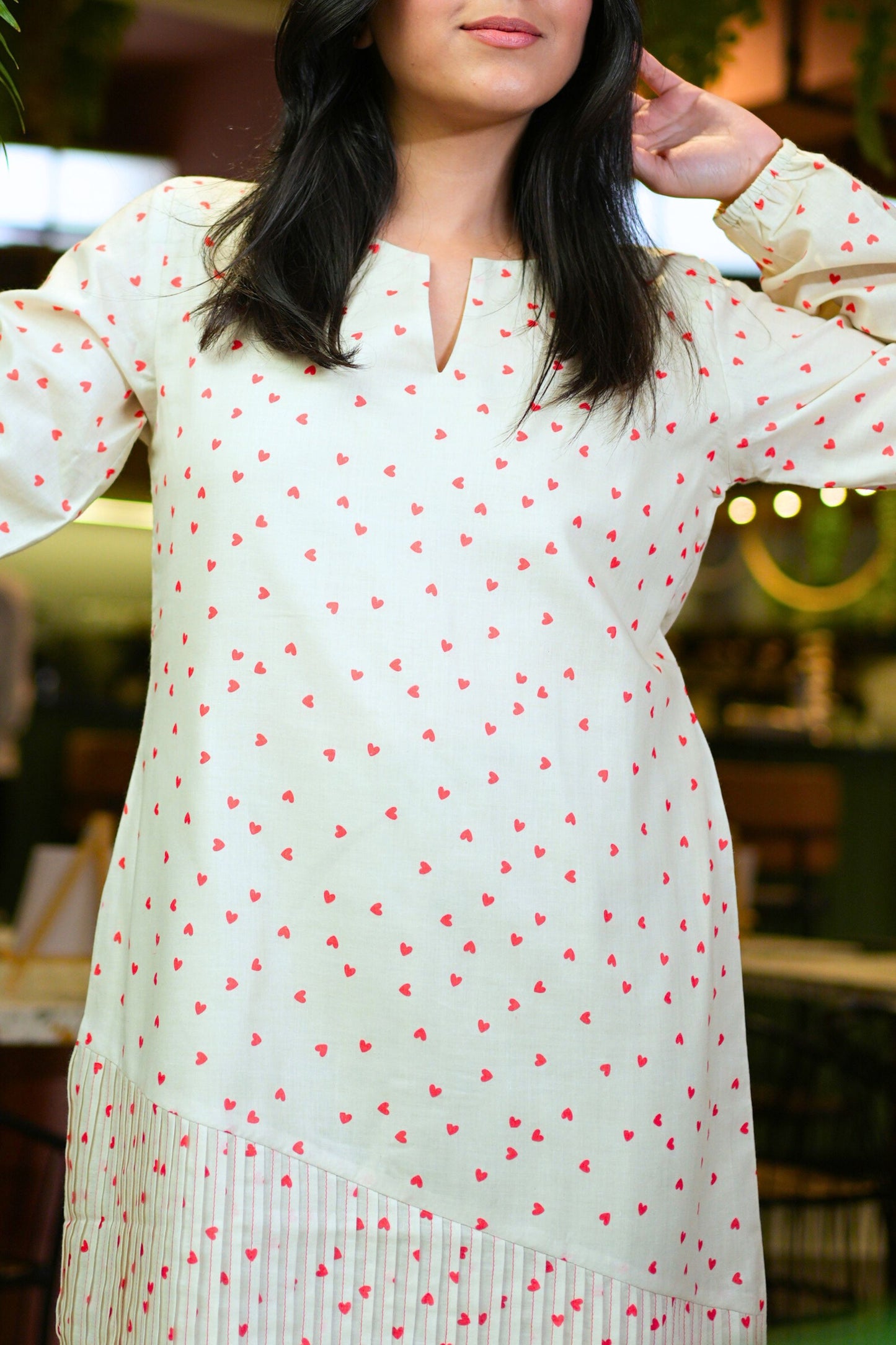 Little Heart Cotton Dress