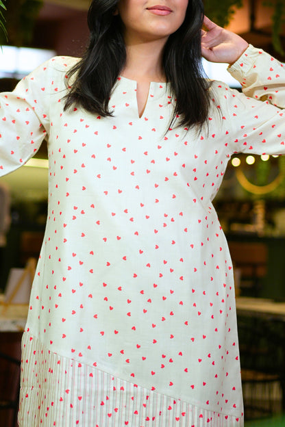 Little Heart Cotton Dress