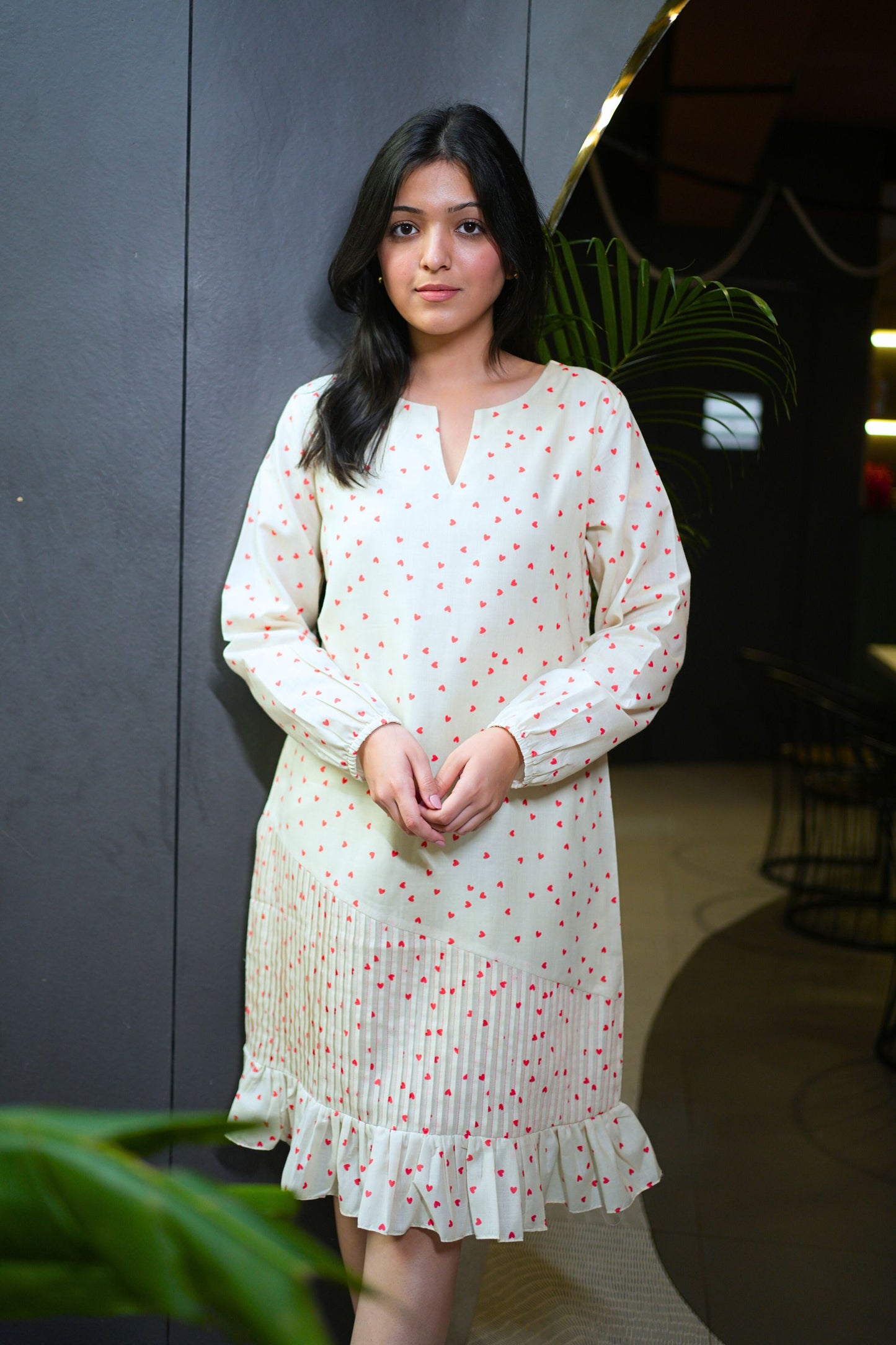 Little Heart Cotton Dress