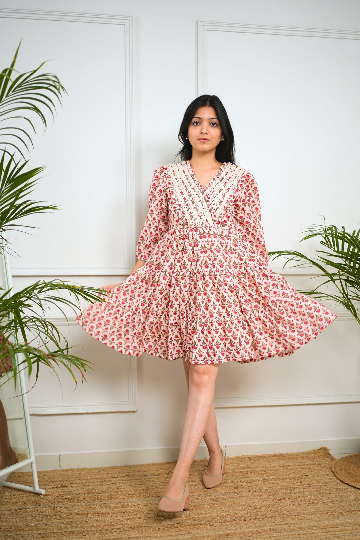 Roselin Cotton Short Dress